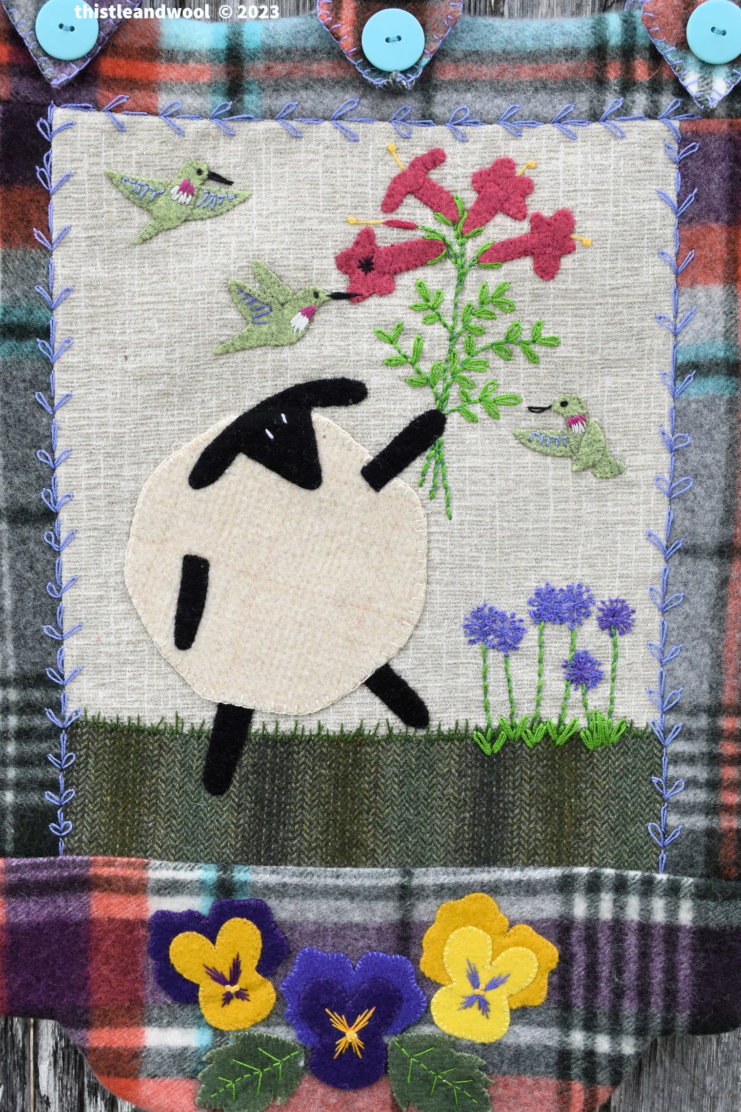 Wool Applique Digital Pattern - I'm "Fluffie" Not Fat - 2305 May