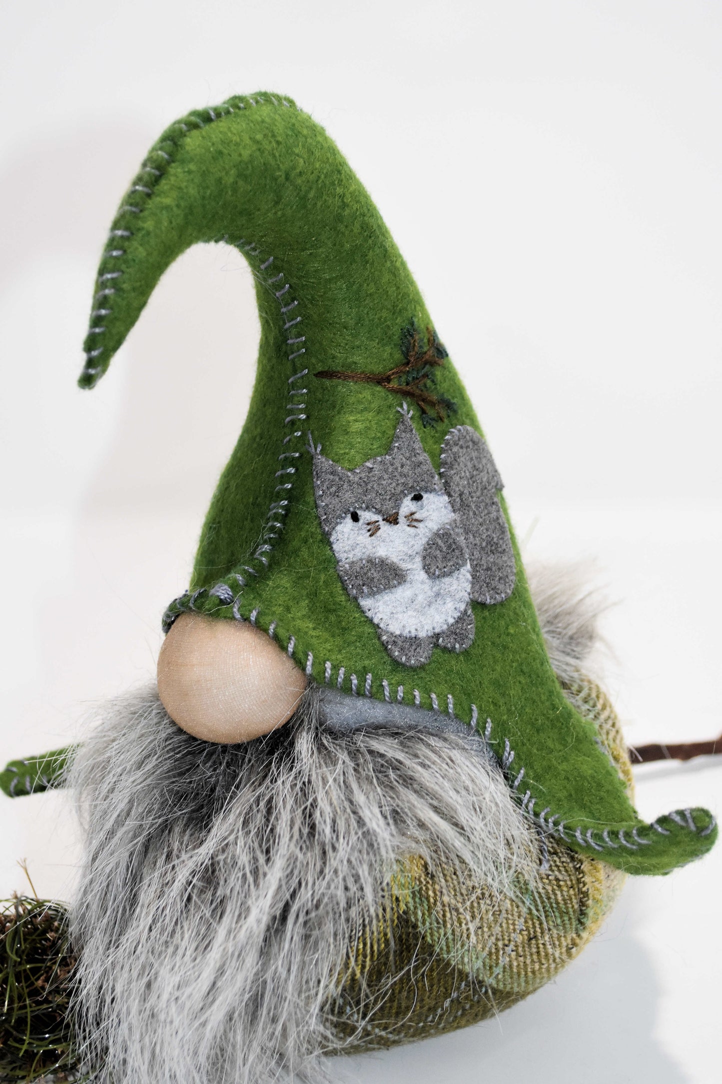 Wool Applique Digital Pattern - Mungo Gnome Forest Set